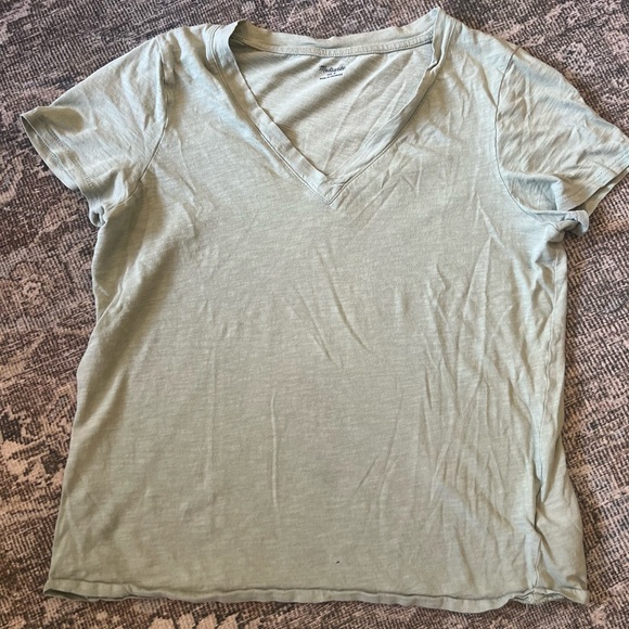 Madewell V-Neck T-Shirts in Mint and Brown Small/Medium - Picture 4 of 7